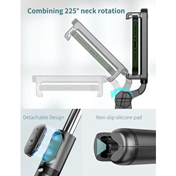 4 in 1 Selfie Stick Tripod with Wireless Remote for Smartphones