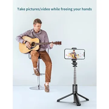 4 in 1 Selfie Stick Tripod with Wireless Remote for Smartphones