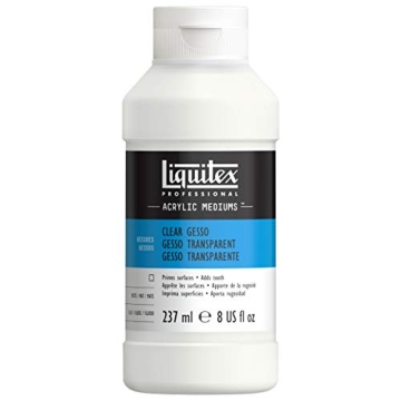 Liquitex Gesso Surface Prep Medium for Artists, 237ml Clear