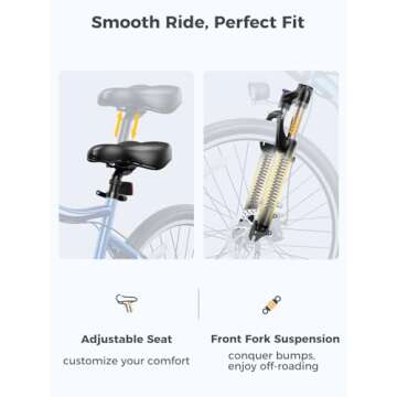 Heybike Electric Bike for Adults, 750W Peak Brushless Motor, up to 40Miles, 22mph Max Speed Electric Mountain Bike, 480WH Removable Battery Ebike, 27.5'' Tires, 7-Speed and Front Suspension