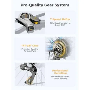 Heybike Electric Bike for Adults, 750W Peak Brushless Motor, up to 40Miles, 22mph Max Speed Electric Mountain Bike, 480WH Removable Battery Ebike, 27.5'' Tires, 7-Speed and Front Suspension