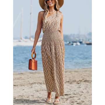 CUPSHE Women's Retro One Shoulder Maxi Dress - Elegant Style