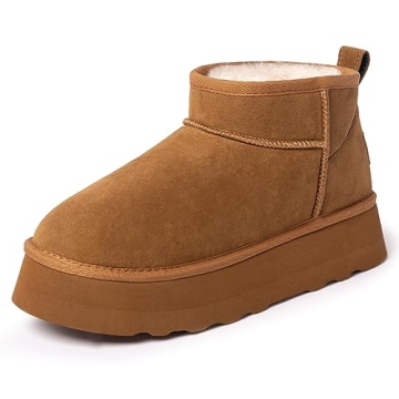 Ankis Women’s Snow Boots: Stylish, Warm, Platform Comfort
