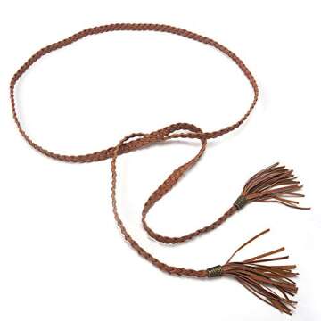 CHIC DIARY Women Braided Waist Belt for Any Style