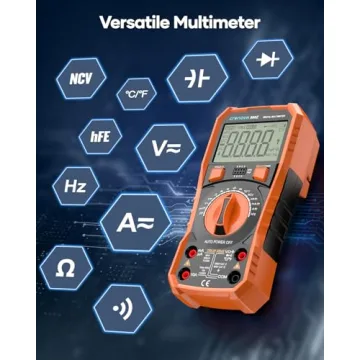 Crenova 890Z Digital Multimeter, 6000 Counts TRMS Multimeter Tester, DC AC Voltmeter Ohmmeter, Measures Voltage Current Capacitance Diodes Continuity Resistance Transistor Temperature with NCV