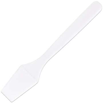 PANA (200 Pieces of White Color Cosmetic Make Up Disposable Plastic 2.5" Spatulas Skin Care Facial Cream Mask Spatula