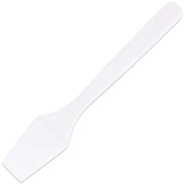 PANA (200 Pieces of White Color Cosmetic Make Up Disposable Plastic 2.5" Spatulas Skin Care Facial Cream Mask Spatula