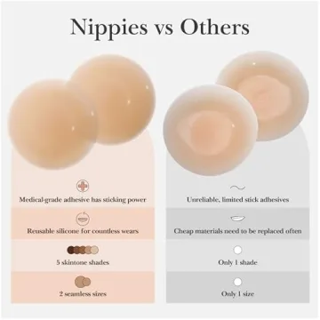 Reusable Silicone Nipple Covers for Women - Nippies