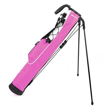 Orlimar Pitch 'n Putt Golf Lightweight Stand Carry Club Bag for Women - Rose Pink