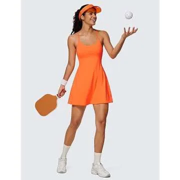 CRZ YOGA UPF 50+ Tennis Dress with Built-in Shorts