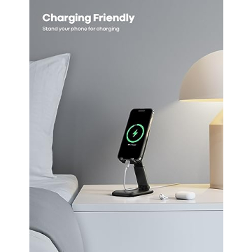 Lamicall Foldable Phone Stand - Adjustable Desk Holder