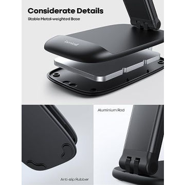 Lamicall Foldable Phone Stand - Adjustable Desk Holder