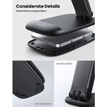 Lamicall Foldable Phone Stand - Adjustable Desk Holder