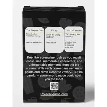 CP TIME Role Call: Blackbuster Edition - Movie Trivia Game for Adults, Black Culture Games, Family Fun, Great for Family Game Nights!