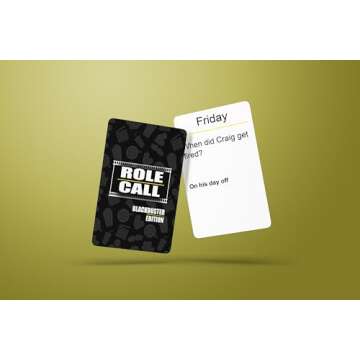 CP TIME Role Call: Blackbuster Edition - Movie Trivia Game for Adults, Black Culture Games, Family Fun, Great for Family Game Nights!