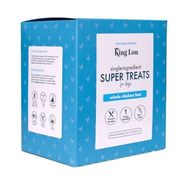 King Lou Pets - Whole Chicken Feet for Dog - Healthy Treats for All Sizes