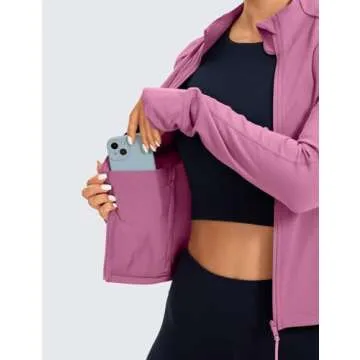 CRZ YOGA Butterluxe Women's Cropped Jacket for Active Use