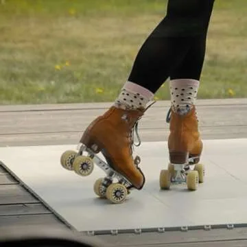 InOut Flooring 8 Purple Tiles - High Durability Colored Flooring Tiles - Interlocking Versatile Training Surface - Roller Skate Indoor&Outdoor, Dance Floor Tiles, Basketball Tiles