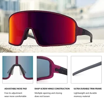 MAXJULI Polarized Sunglasses for Outdoor Sports and UV Protection