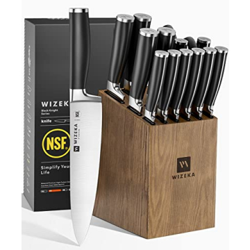 WIZEKA Premium Knife Set 15pcs High-Quality Kitchen Knives