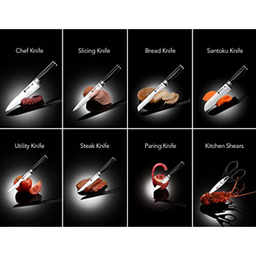 WIZEKA Premium Knife Set 15pcs High-Quality Kitchen Knives