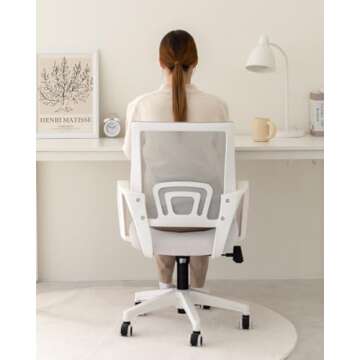 NEO CHAIR Office Chair Computer Desk Chair Gaming Ergonomic Mid Back Cushion Lumbar Support with Com...
