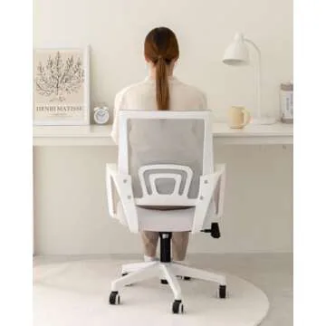 NEO CHAIR Office Chair Computer Desk Chair Gaming Ergonomic Mid Back Cushion Lumbar Support with Com...