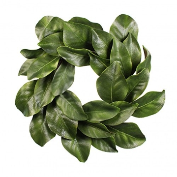 Magnolia Leaf Grapevine Wreath Quality Home Decor 16"