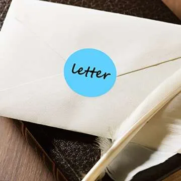 2 inch Circle Direct Thermal Perforated Stickers Labels, 800PCS Self-Adhesive Round Direct Thermal Labels, Suitable for DIY Logo Design, Business,Name Tag, Inventory and Color Coding-800 Labels/1 Roll