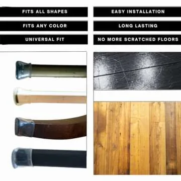 Durable Chair Leg Floor Protectors - 32 Pc Set