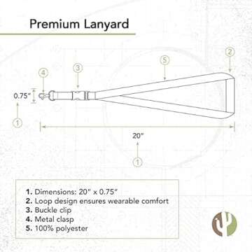 Desert Cactus University of Georgia Lanyard Bulldogs UGA Dawgs Keychain with Detachable Breakaway Sn...