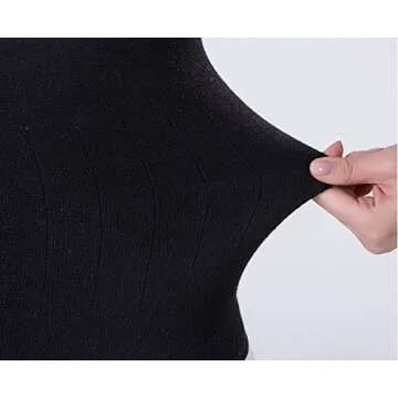 Elder Old People Soft Cashmere Waist Warmer Kidney Binder Thin Breathable Autumn Abdominal Warming Band Wrap Lower Back Pain Protector Brace Black