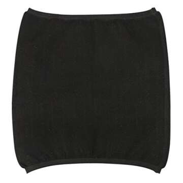 Elder Old People Soft Cashmere Waist Warmer Kidney Binder Thin Breathable Autumn Abdominal Warming Band Wrap Lower Back Pain Protector Brace Black