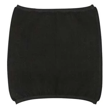 Elder Old People Soft Cashmere Waist Warmer Kidney Binder Thin Breathable Autumn Abdominal Warming Band Wrap Lower Back Pain Protector Brace Black