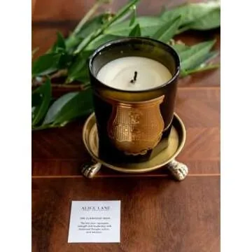 Round Clawfoot Dish — by Alice Lane Home Collection — Gold — for Home Decor, Candles, Jewelry, Perfume, Cosmetics, and Coffee Table