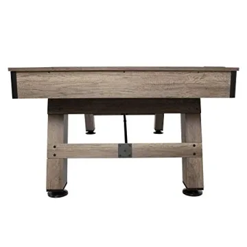 American Legend Brookdale 90” Billiard Table with Rustic Wood Finish and Navy Blue Cloth