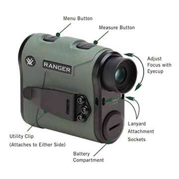 Vortex Optics Ranger 1800 Laser Rangefinder , Black