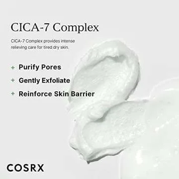 COSRX Pure Fit Cica Creamy Foam Cleanser, 5.07 fl oz / 150ml | Mild Cleanser for Sensitive Skin | 91% Naturally Derived Centella Complex | Animal Testing Free, Paraben Free, Korean Skin Care