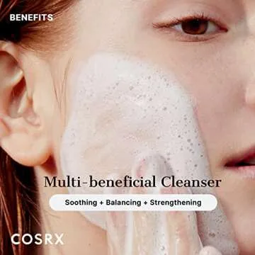 COSRX Pure Fit Cica Creamy Foam Cleanser, 5.07 fl oz / 150ml | Mild Cleanser for Sensitive Skin | 91% Naturally Derived Centella Complex | Animal Testing Free, Paraben Free, Korean Skin Care