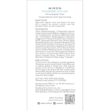 MIZON Hyaluronic Acid Ampoule for Deep Hydration