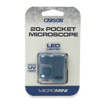 Carson MicroMini Pocket Microscope with UV and LED Light