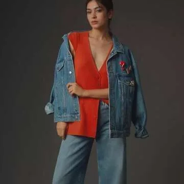 Hixiaohe Knit Sweater Vest for Women Sleeveless Cardigan V Neck Button Tank Tops Womens Fashion Casual Summer Dress Waistcoat(Red,S)