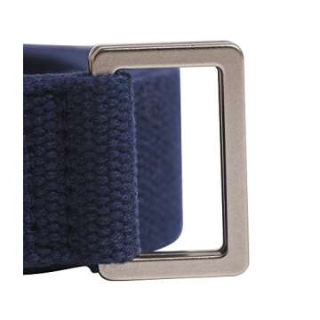 Manduka Unfold Yoga Strap - Lightweight Cotton, Secure, Slip Free Support, Midnight, 1.25 Inch Wide, 6 Feet (182cm)