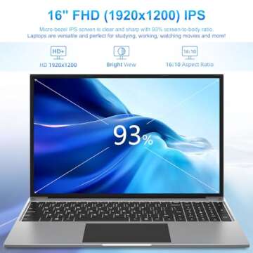 Jumper 16 Inch Laptop with 12GB RAM and 640GB Storage