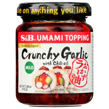 S&B Chili Oil with Crunchy Garlic - Pack of 2 | Flavorful Japanese Condiment