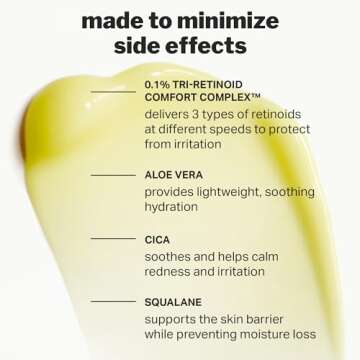 Cocokind Beginner Retinol Gel 0.1%, Improve the Appearance of Fine Lines and Uneven Texture without Irritation, Aloe and Cica to Prevent Dryness, 1 fl oz