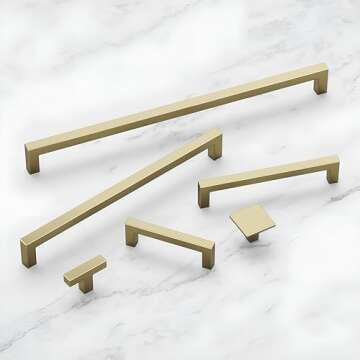Solid Core Cabinet Pulls - Luxury Kitchen Hardware