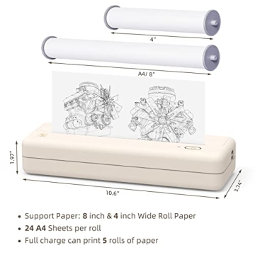 HPRT MT810 Wireless Portable Thermal Printer for Travel