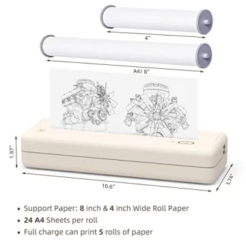 HPRT MT810 Wireless Portable Thermal Printer for Travel