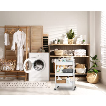 CAXXA Rolling Metal Storage Organizer for Your Home